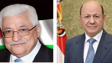 رئيس مجلس القيادة يهنئ بذكرى استقلال فلسطين