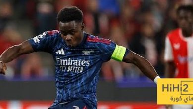 ساكا يفتتح التسجيل لأرسنال ضد سلافيا براغ