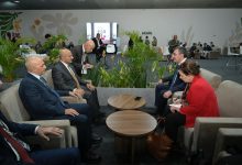 طارق صالح يبحث مع نائب الرئيس التركي الجهود الدولية لمواجهة التغيرات المناخية