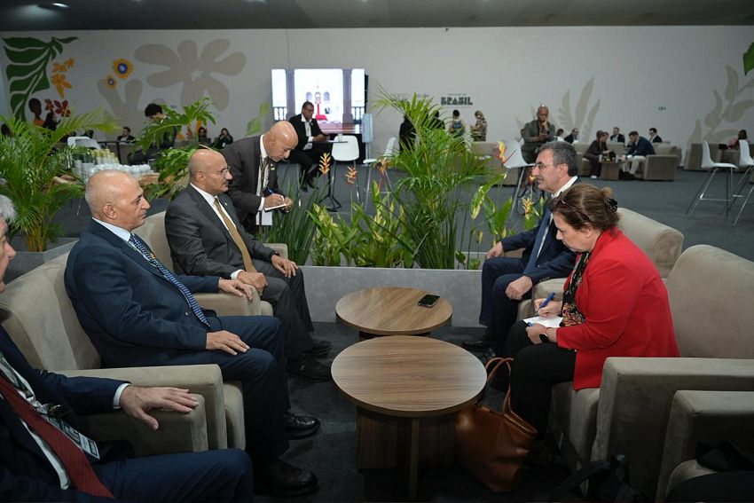 طارق صالح يبحث مع نائب الرئيس التركي الجهود الدولية لمواجهة التغيرات المناخية