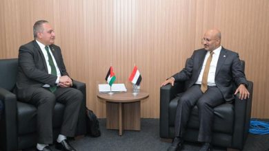 طارق صالح يلتقي رئيس وفد الأردن إلى قمة المناخ