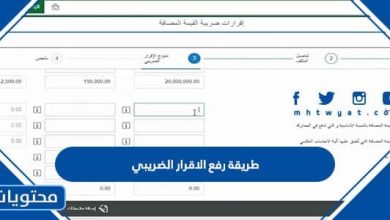 طريقة رفع الاقرار الضريبي