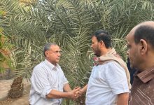 عضو مجلس القيادة الرئاسي، الدكتور عبدالله العليمي يعزي رئيس جامعة عدن في وفاة حفيده