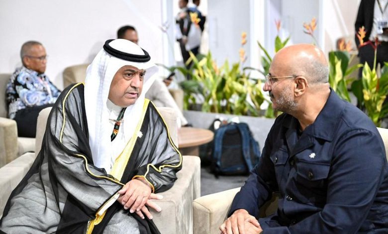 عضو مجلس القيادة طارق صالح يلتقي وزير النفط الكويتي