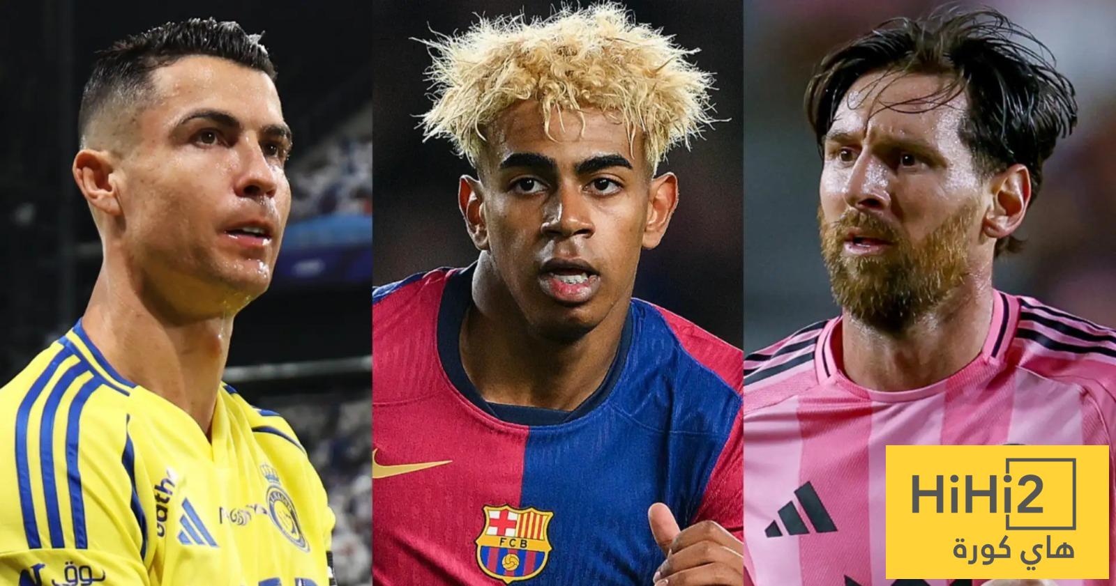 لامين يامال ينافس رونالدو و ميسي في جوجل