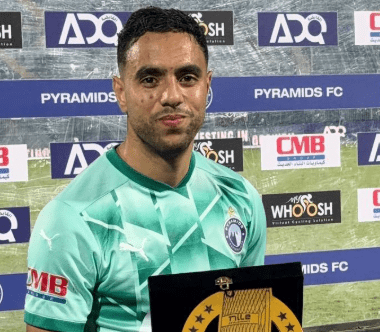 محمد الشيبي أفضل لاعب مباراة بيراميدز والمقاولون العرب بالدوري الممتاز