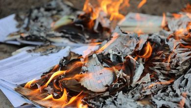 مصلحة الأحوال المدنية تتلف أوراقاً ثبوتية قديمة ضبطت أثناء تهريبها من مناطق ميليشيات الحوثي الارهابية