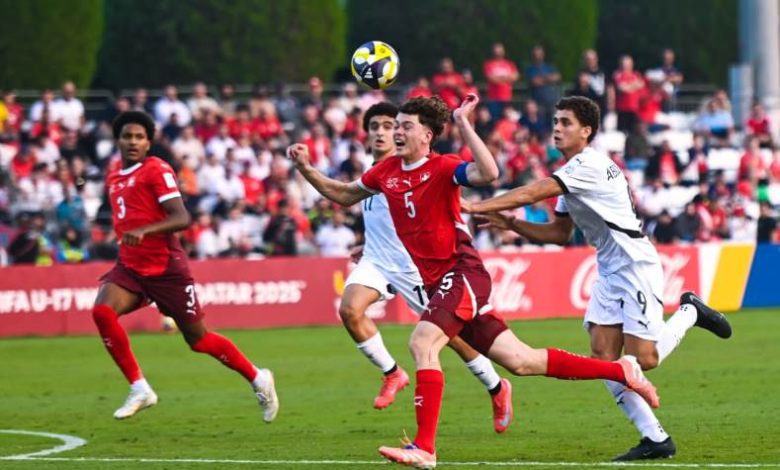 منتخب مصر للناشئين ضد سويسرا