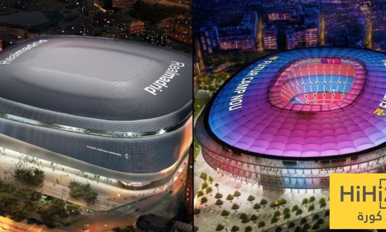 نشر صورة كاذبه عن تكاليف برشلونة وريال مدريد في تطوير الملاعب