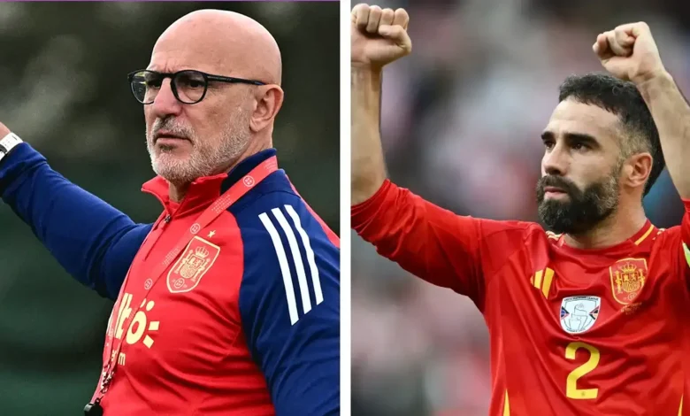 هل يشعر دي لا فوينتي بالقلق بسبب مركز الظهير الأيمن في إسبانيا؟