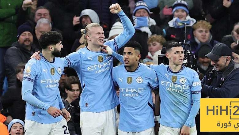 نتائج آخر خمس مباريات بين مانشستر سيتي وسندرلاند