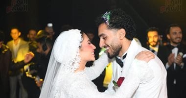 أحمد حمدى يحتفل بزفافه على شهد مكرم لاعبة الزمالك.. صور