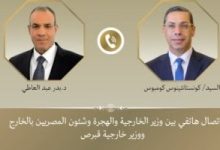 مباحثات مصرية قبرصية حول مستجدات الأوضاع فى قطاع غزة