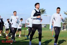 تمرين دفاعي في مران الأهلي وتألق خماسي الفريق