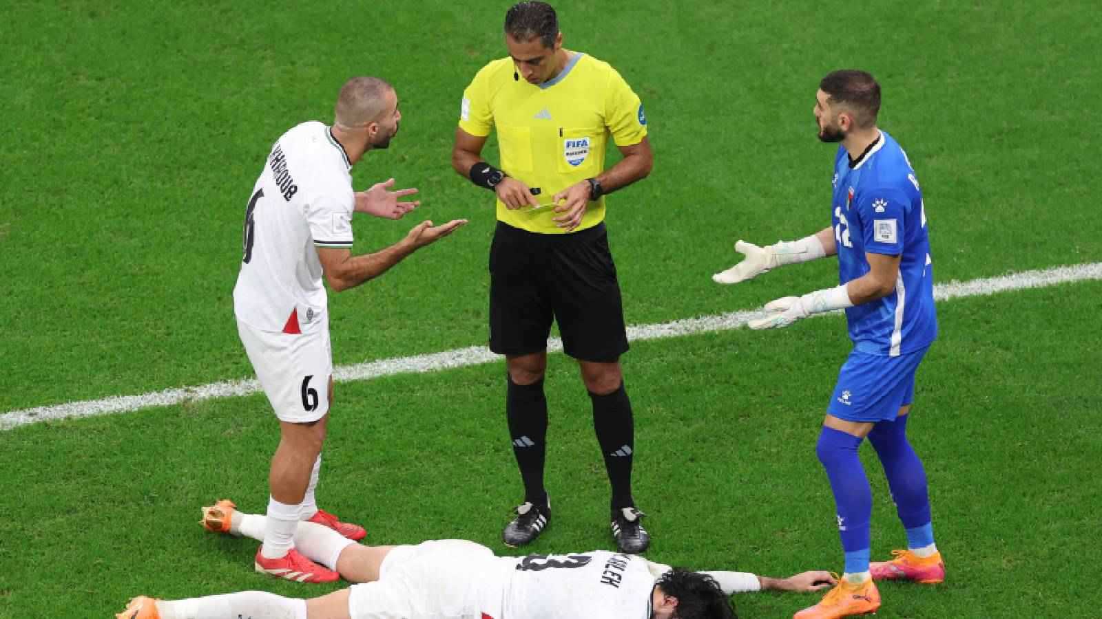 تدوينة محمد صالح لاعب منتخب فلسطين بعد لقاء السعودية