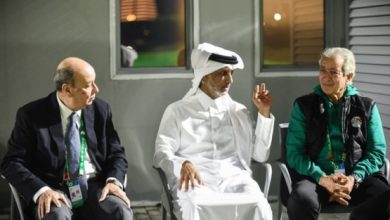 تفاصيل زيارة وزير الرياضة القطري لمنتخب مصر قبل مواجهة الأردن في كأس العرب- صورة