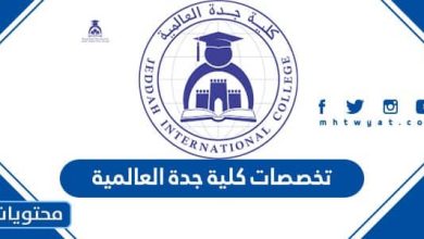 تخصصات كلية جدة العالمية