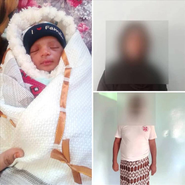 أمن العاصمة عدن يعيد طفلة حديثة الولادة ويضبط المتورطين في اختطافها