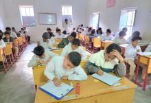 إدارة مدرسة المجد بلنف تدشن الامتحانات النصفيه للفصل الدراسي الأول