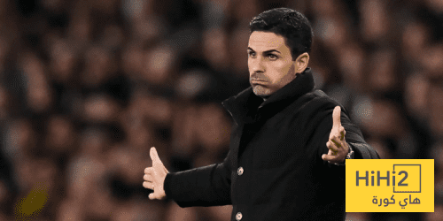 أرتيتا غير سعيد بأداء أرسنال