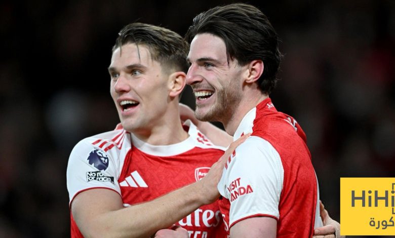 أرتيتا يعلق على مشاركة رايس في مركز الظهير أمام برايتون