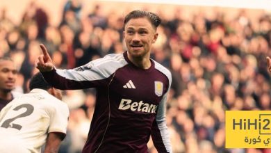 احصائيات ماتي كاش في الشوط الأول أمام أرسنال