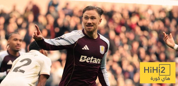 احصائيات ماتي كاش في الشوط الأول أمام أرسنال