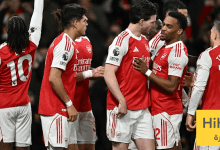 الرسم التكتيكي لتشكيلة ارسنال ضد برينتفورد