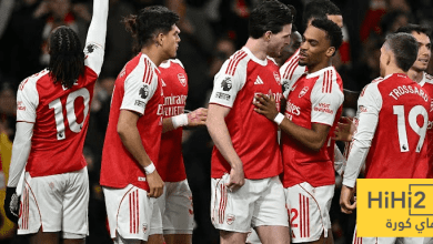 الرسم التكتيكي لتشكيلة ارسنال ضد برينتفورد