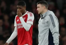 مدافع أرسنال يغيب 3 أسابيع