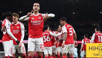 نتائج آخر خمس مباريات بين أرسنال وأستون فيلا