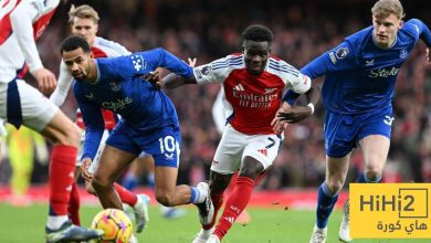 نتائج آخر خمس مباريات بين أرسنال وإيفرتون