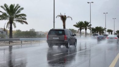 توقعات بأمطار متفاوتة الغزارة على معظم المناطق حتى الخميس