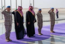 ولي العهد يفتتح المرافق الجديدة لقاعدة الملك سلمان الجوية