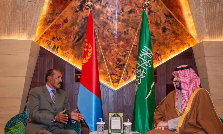 ولي العهد يلتقي الرئيس الإريتري في قصر اليمامة