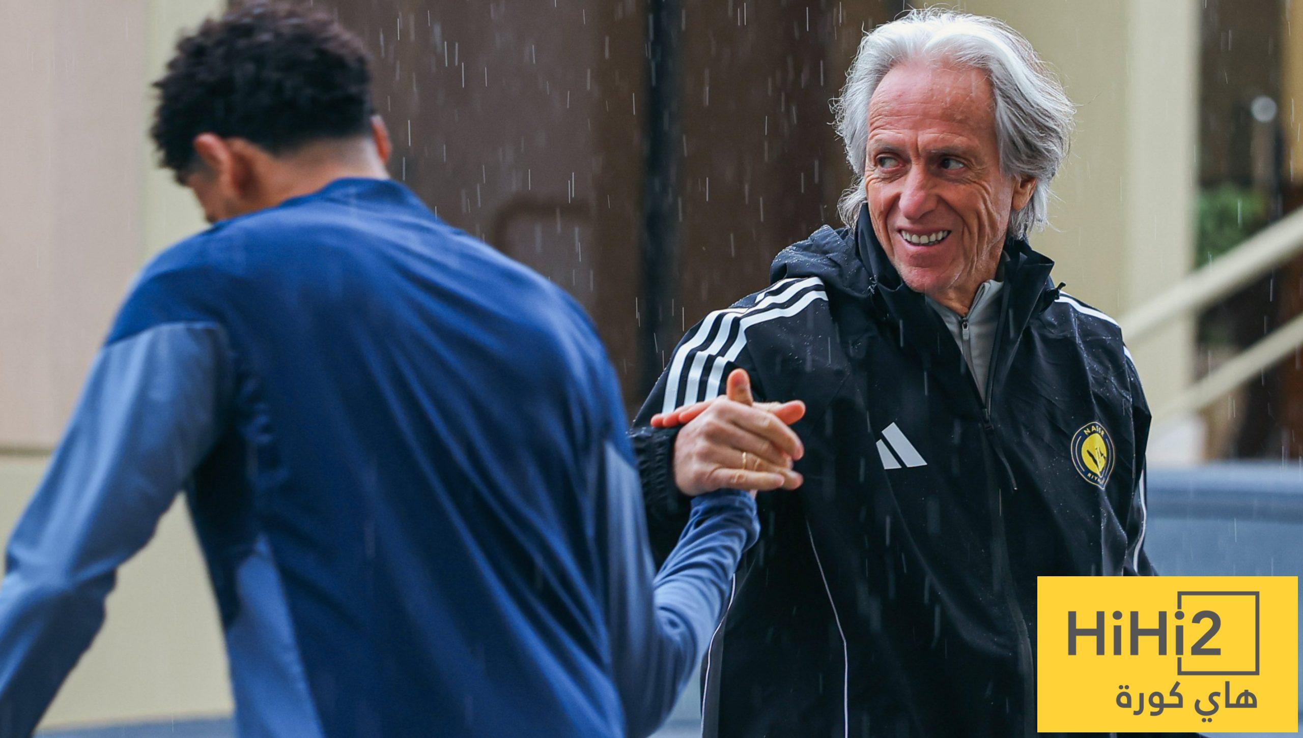 صور : خيسوس يقود النصر تحت المطر !