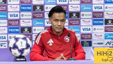 مدرب الشارقة يشيد بلاعبيه بعد السقوط أمام الهلال