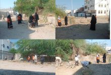 إستمرار حملة النظافة لشوارع وأحياء مدينة جعار  مديرية خنفر