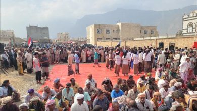 احتشاد جماهيري في ساحة الاعتصام بمدينة حديبو بسقطرى للمطالبة باستقلال الجنوب