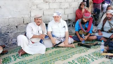 بتوجيهات محافظ شبوة ابن الوزير.. الوكيل صبيح يلتقي الشيخ باحنحن بالخزمة