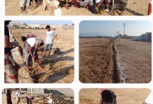 بدء العمل في تسوير ملعب فريق الإنجاز الرياضي بشقرة