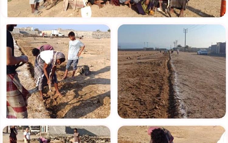 بدء العمل في تسوير ملعب فريق الإنجاز الرياضي بشقرة