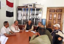 تنفيذي مديرية حيفان يستعرض تقارير النصف الثاني من العام