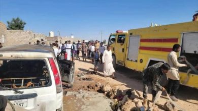 حريق باص في مأرب يودي بحياة طفلين شقيقين أثناء عودتهما من المدرسة