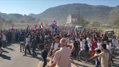 مسيرة جماهيرية حاشدة في الضالع تأييداً لقوات النخبة الحضرمية واستعادة الأمن في وادي حضرموت