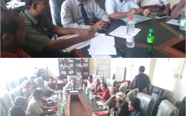 مكتب التربية أبين يعقد اجتماعاً ويقر جدول تنفيذ الاختبارات النهائية للفصل الأول من (9-27) ديسمبر