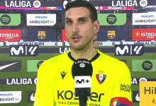 تعليق حارس اوساسونا بعد الهزيمة امام برشلونة