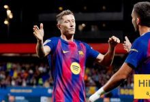 موقف ليفاندوفسكي من مباراة فرانكفورت