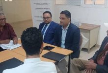 نائب وزير الإعلام والثقافة والسياحة ورئيس مؤسسة 14 أكتوبر يزوران معهد جميل غانم للفنون الجميلة بعدن