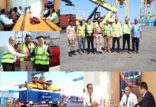 وفد صيني يبحث تعزيز التعاون الملاحي مع ميناء عدن للحاويات.